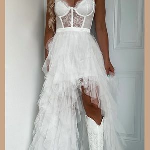 White Tulle Dress